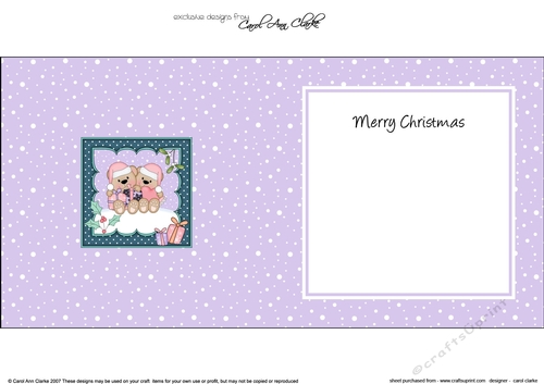 Christmas Angel Livvy Bear is in Love insert square landscape