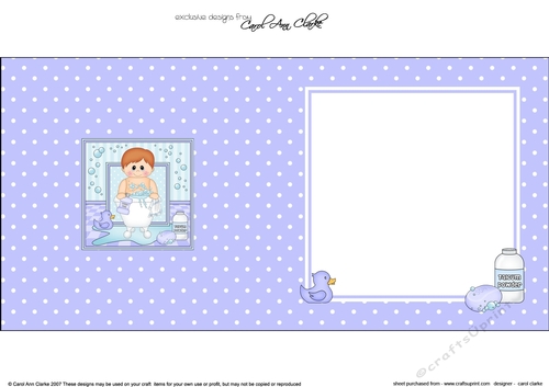 Cute Little Toddler Bathtub Buddies square landscape insert