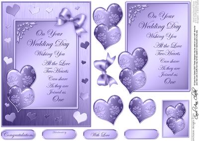 Elegant Romance Quick Card with 3D Decoupage