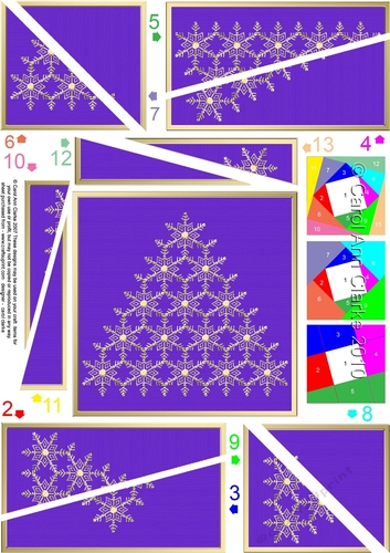 Christmas Snowflake Tree Twisted Spiral Side Stacker