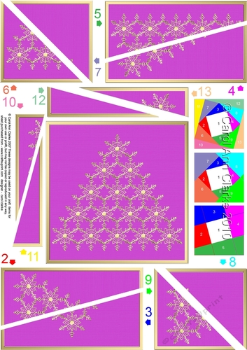 Christmas Snowflake Tree Twisted Spiral Side Stacker