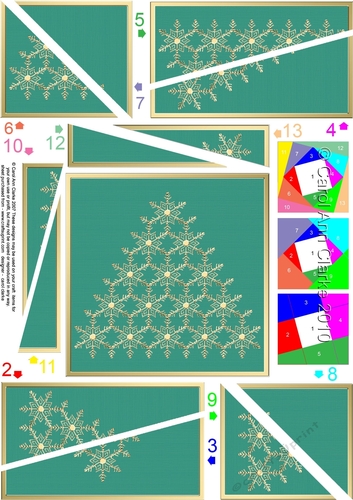 Christmas Snowflake Tree Twisted Spiral Side Stacker