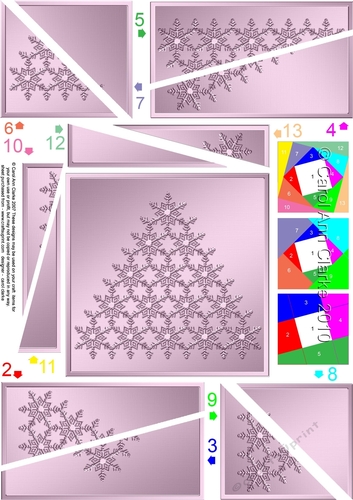 Christmas Snowflake Tree Twisted Spiral Side Stacker