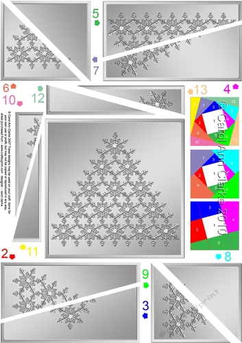Christmas Snowflake Tree Twisted Spiral Side Stacker