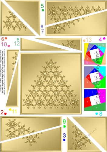Christmas Snowflake Tree Twisted Spiral Side Stacker
