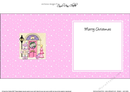 Snowman at the Christmas Door matching insert square landscape