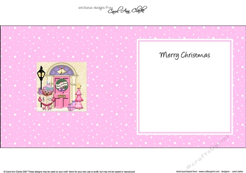 Robin at the Christmas Door matching insert square landscape