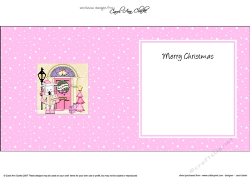 Westie Dog at the Christmas Door matching insert square landscape