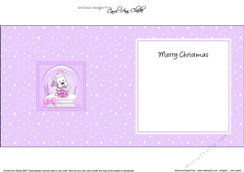 Christmas Snowglobe Jock Westie Dog matching insert square landscape