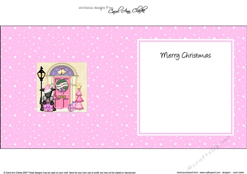 Cute Maisie Scottie Dog at the Christmas Door matching insert square landscape