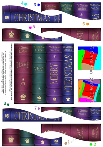 Have a Very Merry Christmas Books Wavy Spiral Side Stacker