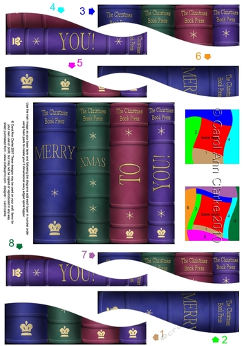 Merry Christmas to You! Books Wavy Spiral Side Stacker