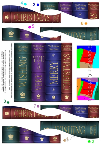 Wishing You a Very Merry Christmas Wavy Spiral Side Stacker