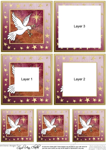 Christmas Dove Tunnel Topper