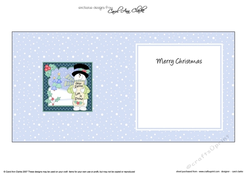 Christmas Snowman Rio Snowman Rio wants it to Snow insert square landscape