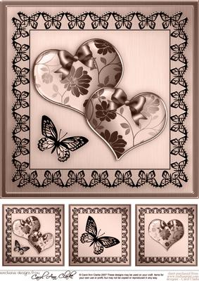Elegant Romance 8 x 8 Quick Card Topper