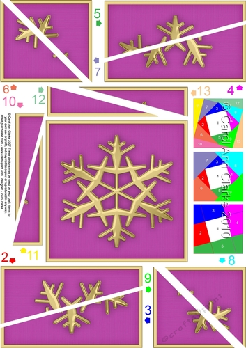 Christmas Snowflake Twisted Spiral Side Stacker