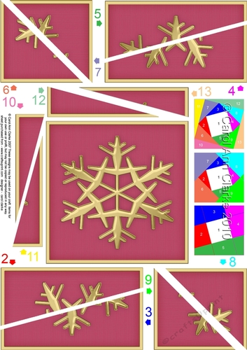 Christmas Snowflake Twisted Spiral Side Stacker