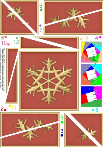 Christmas Snowflake Twisted Spiral Side Stacker