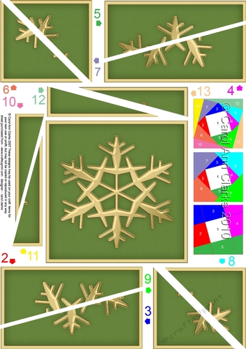 Christmas Snowflake Twisted Spiral Side Stacker