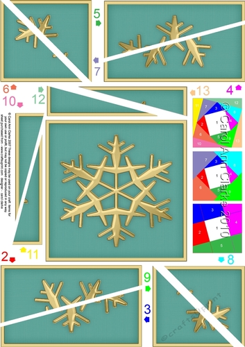 Christmas Snowflake Twisted Spiral Side Stacker
