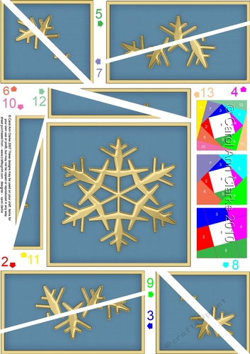 Christmas Snowflake Twisted Spiral Side Stacker