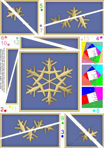 Christmas Snowflake Twisted Spiral Side Stacker