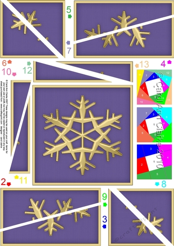 Christmas Snowflake Twisted Spiral Side Stacker
