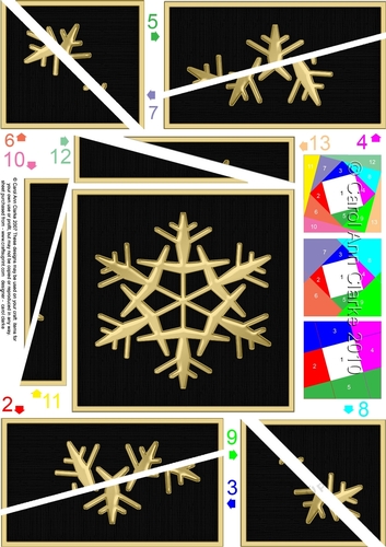 Christmas Snowflake Twisted Spiral Side Stacker