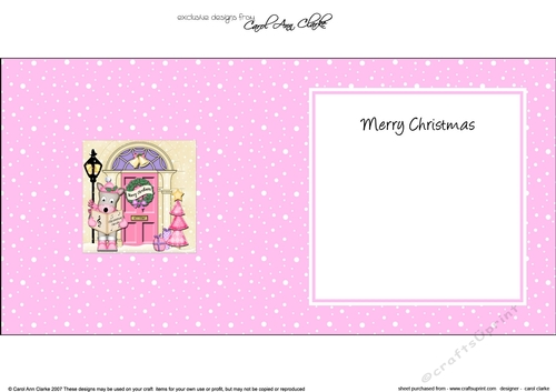 Cute GiGi Horse at the Christmas Door matching insert square landscape