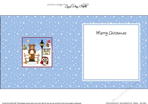 Cute Christmas Fancy Dress Rudolph is at the North Pole insert square landscape