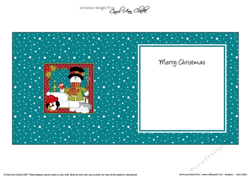 Christmas Snowman Rio has lots of Snowballs insert square landscape