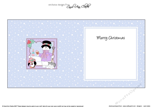 Christmas Snowman Rio has lots of Snowballs insert square landscape