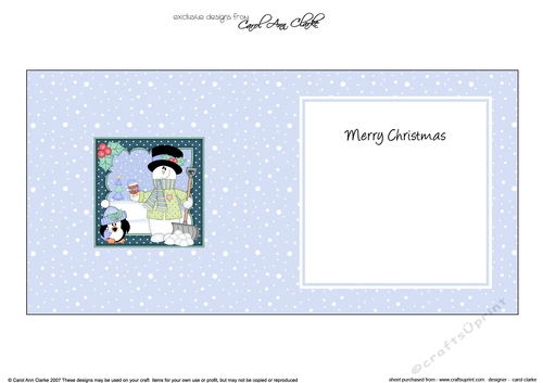 Christmas Snowman Rio has lots of Snowballs insert square landscape