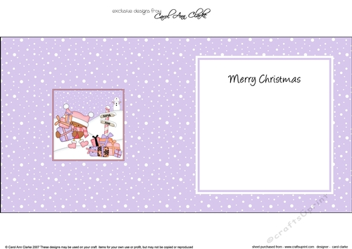Christmas Bobbin Robin is at the North Pole insert square landscape