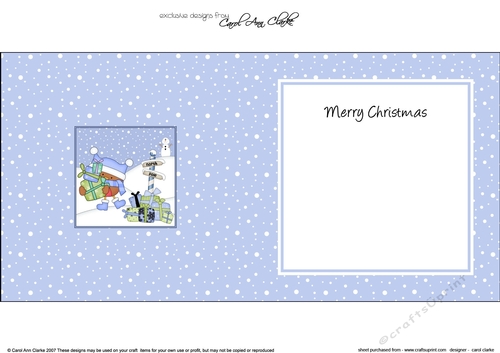 Christmas Bobbin Robin is at the North Pole insert square landscape