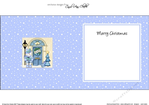 Cute Snowman is at the Christmas Door matching insert square landscape