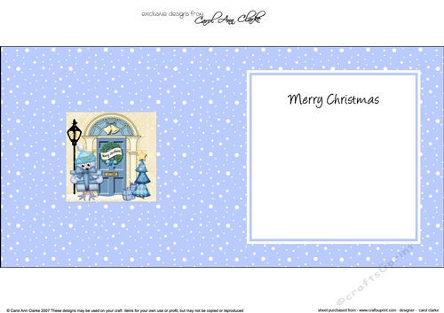 Cute Little Robin is at the Christmas Door matching insert square landscape