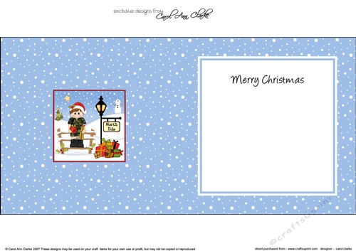 Little Christmas Soldier is at the North Pole insert square landscape