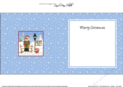 Little Christmas Soldier is at the North Pole insert square landscape