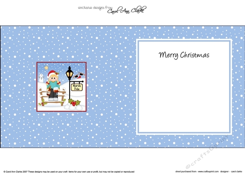 Christmas Girl with Brandy is at the North Pole insert square landscape