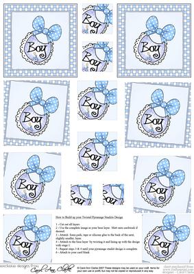 New Baby Boy Twisted Pyramage Sheet