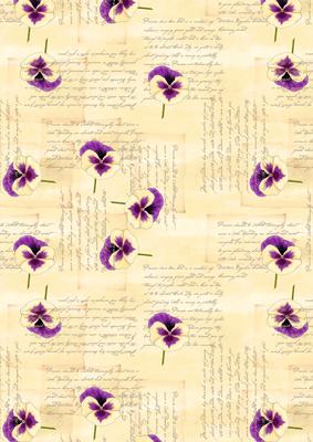 Pansy, Lace and Pearls Matching Backing Paper