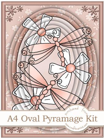 A4 Dreamy Dragonflies in Cinnamon Pyramage Kit