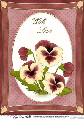 A4 Pansy - with Love