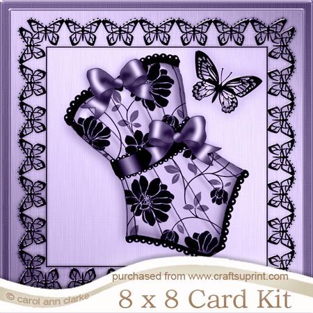 8 x 8 Elegant Boudoir Kit with 3D Decoupage
