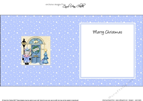 GiGi Horse is at the Christmas Door matching insert square landscape