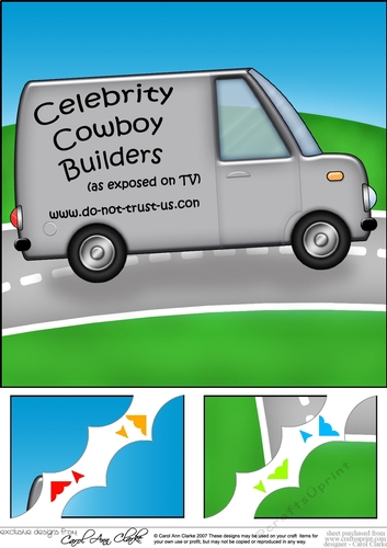 8 x 8 Cowboy Builders Scalloped corner Topper