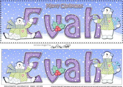 Large DL Merry Christmas EVAH 3D decoupage 