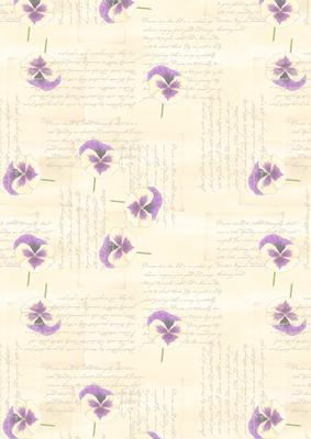 Pansy, Lace and Pearls Matching Vellum